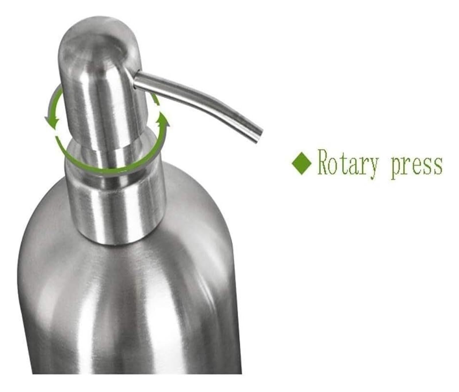 Dispensador De Jabón De Cerámica, Botella De Loción Recargable, Dispensador De Jabón Botella De Jabón De Mano De Acero Inoxidable 304 Dispensador De Jabón Botella Botella De Loción Dispensador De Líqu