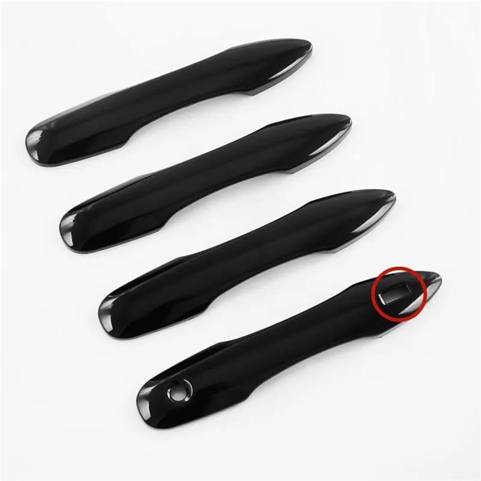 NOHEEU Car Exterior Door Handle Cover Replacement for Toyota for Corolla for Auris E210 2019-2022(Black 1 Key Entry)