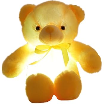 glowing teddy bear