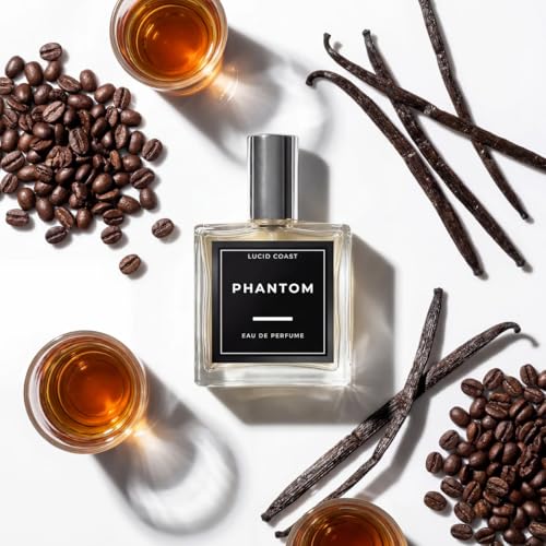 Phantom Eau de Parfum - Inspired by Black Phantom by Kilian - Unisex Dark Gourmand Perfume for Women & Men - Rum Coffee Dark Chocolate Vanilla & Sandalwood - Long Lasting Vegan Fragrance
