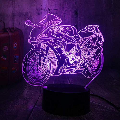 3d Night Light For Kidsmotocicletta Motocicletta Motocicletta Ragazzo Giocattoli 3d Led Lampada Da Tavolo Usb Lampada Da Tavolo Home Decor Novità