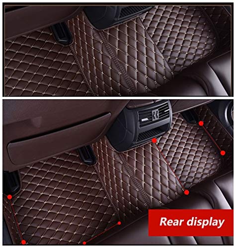 Custom Car Floor Mats for Toyota FJ Cruiser 2007~2016 All Weather Car-Styling Luxury Leather Floor with Logo Plaid (First Officer with fire Extinguisher,Beige)