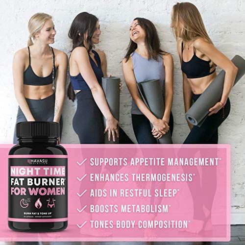 Night Time Fat Burner Weight Loss Pills for Women | Ultimate Appetite Suppressant for Late Night Cravings & Fat Burn - Image 5