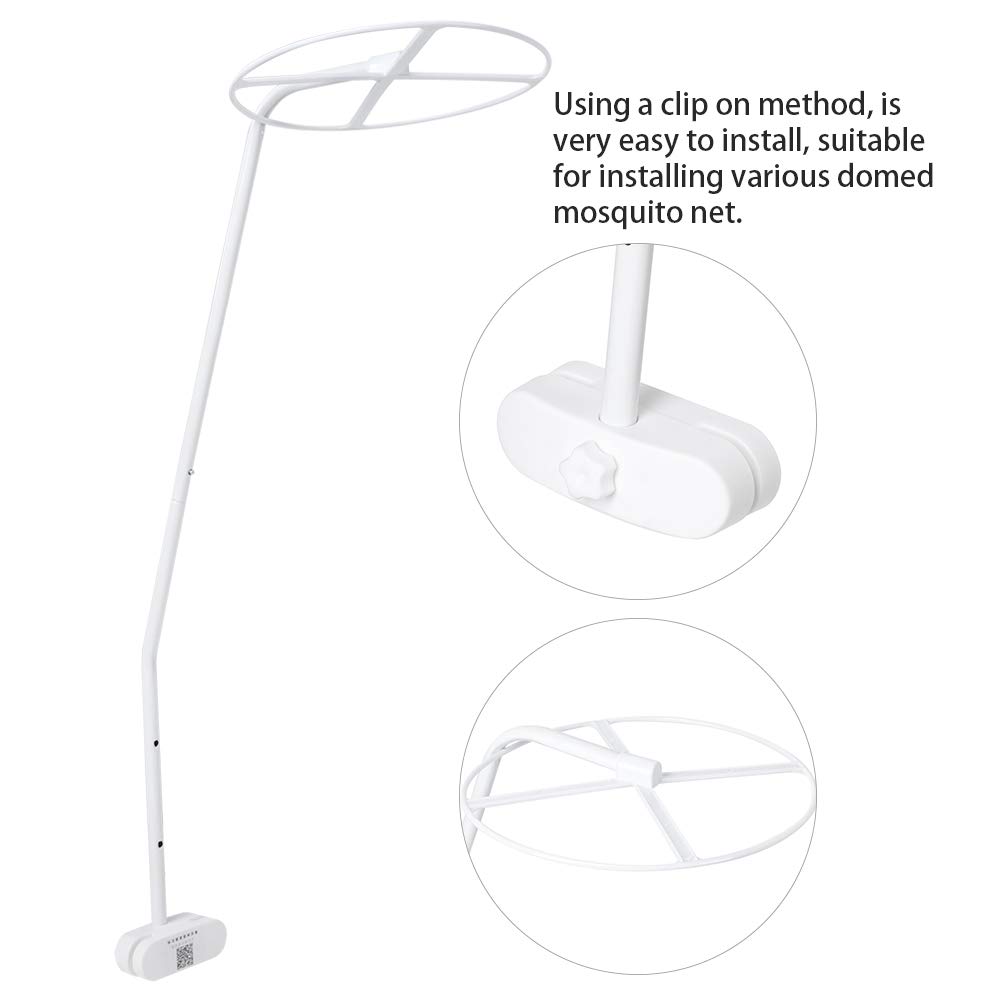 Supporto per Zanzariera Regolabile, Supporto per Baldacchino per Culla con Morsetto Supporto per Baldacchino Supporto per Zanzariera Accessori per Zanzariera