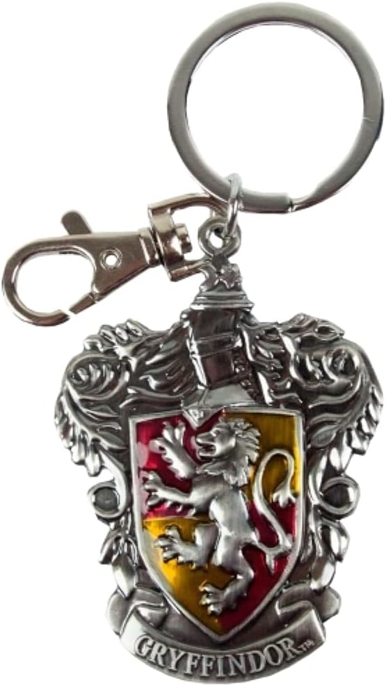 Harry Potter Gryffindor School Crest Pewter Keychain