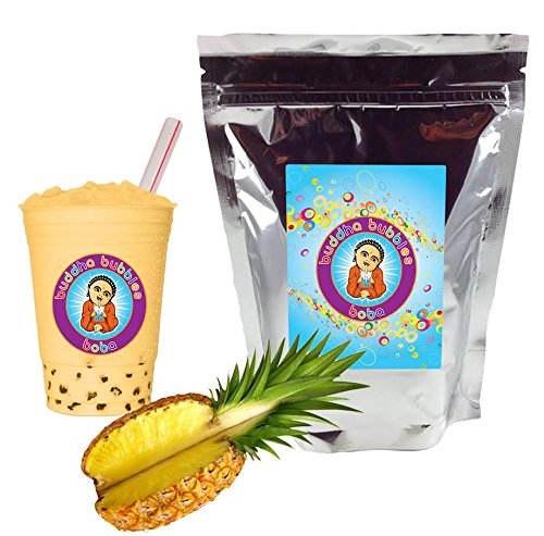 Pineapple Boba / Bubble Tea Drink Mix Powder By Buddha Bubbles Boba 10 Ounces (283 Grams)