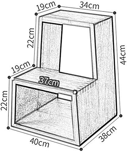 Taburete portátil multifunción de madera maciza para cocina y recibidor 4