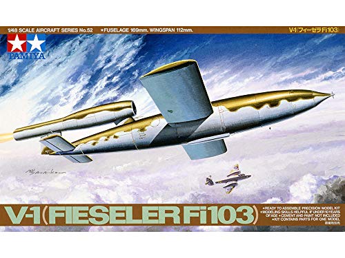 TAMIYA 300061052 300061052-1:48 WWII Deutsche V-1 Fiseler Fi103,originalgetreue Nachbildung, Plastik Bausatz, Basteln… – Bild 7