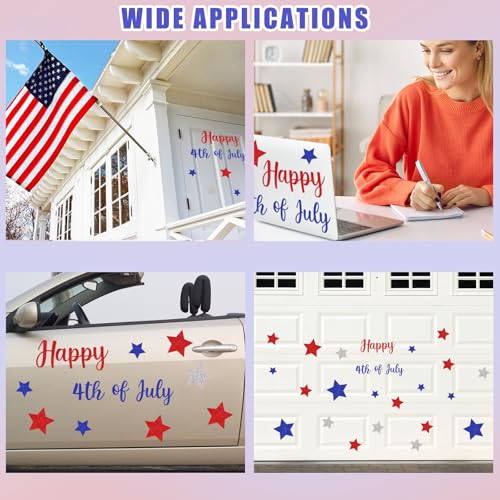 Whaline 27 piezas imanes decorativos patrióticos para refrigerador miniatura 7