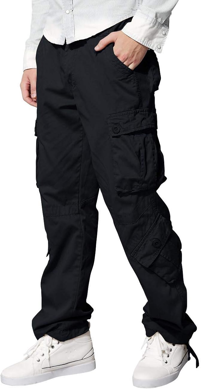 Match Men's Wild Cargo Pants 34 6053 Dark Gray