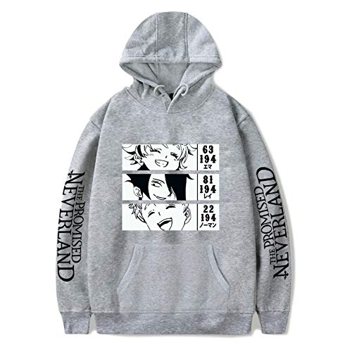 Novo anime The Promised Neverland moletom com capuz Emma Norman Ray Cosplay moda manga pulôver para