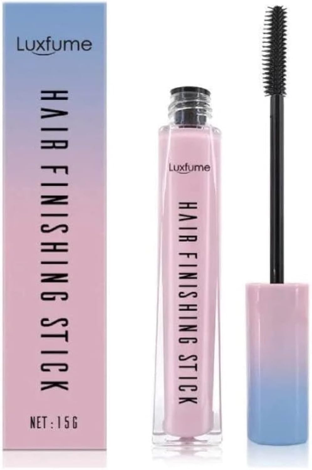 SWEI - 2Pcs Hair Finishing Stick | Anti Frizz Hair Flyaway Wax | Tamer-Edge Brush | Hair Mascara Flyaway Hair Stick for Women | Moisturizing & Shine Enhancing | Hair Finishing Gel | 2x15g