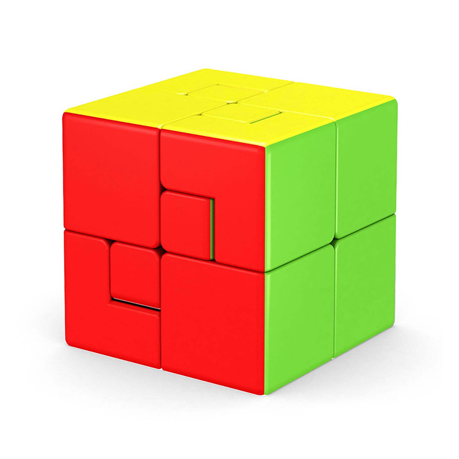 AI-YUN 3x3 Puppet Speed Cube, 3x3 Bandage Magic Cube, Brain Teaser Puzzle Toys, Limited Rotation, Creative New Cube (Version 1)