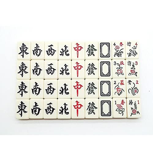 Set de Mahjong Familiar Chino Portable con Estuche miniatura 2
