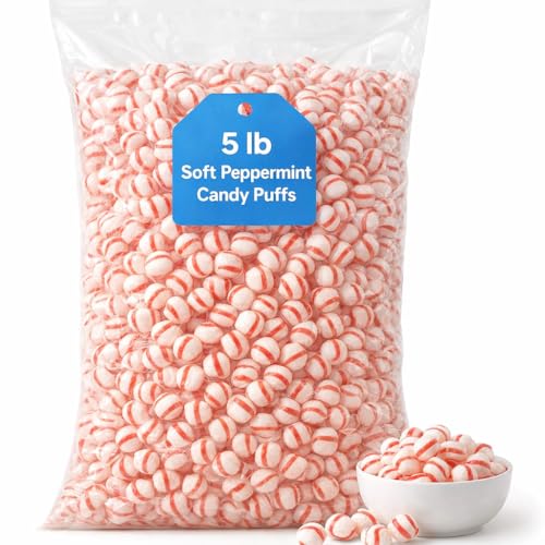 Old-Fashioned Soft Mints Candy – 5 lb Bulk Bag, Classic Chewy Mint Sweets, Refreshing Soft Mints for Parties, Holidays & Candy Jars image 3