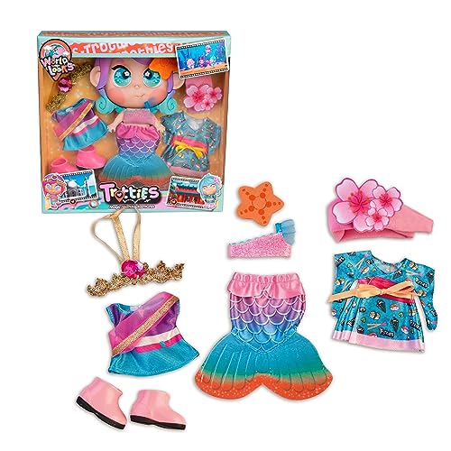 Trotties - Looks del Mundo, 3 Outfits de Diferentes países para Las muñecas Grandes de 35 cm, de Japón, India y Australia, 3 años, Famosa (TFT16000)