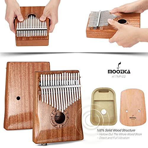Moozica – Piano à pouce EQ Kalimba à 17 touches – En bois massif – Kalimba électrique professionnelle – Avec capteur… - Les Beatles, Paul McCartney, John Lennon, RIngo Starr, George Harrison Moozica - Piano à pouce EQ Kalimba à 17 touches - En bois massif - Kalimba électrique professionnelle - Avec capteur… – Image 4