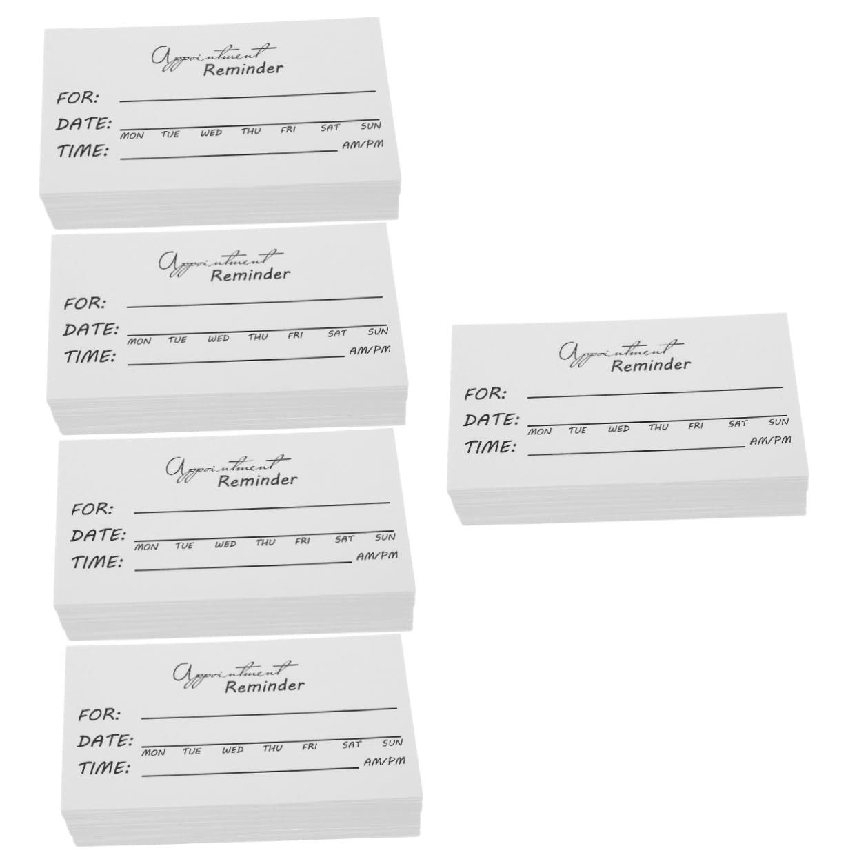 SEWACC 250stücke Appointment Reminder Cards Weiße Karten Zum Beschriften Elegantes Design Für Hochzeiten Und Veranstaltungen Reißfestes Papier Für Angenehmes Schreiben Vielseitig