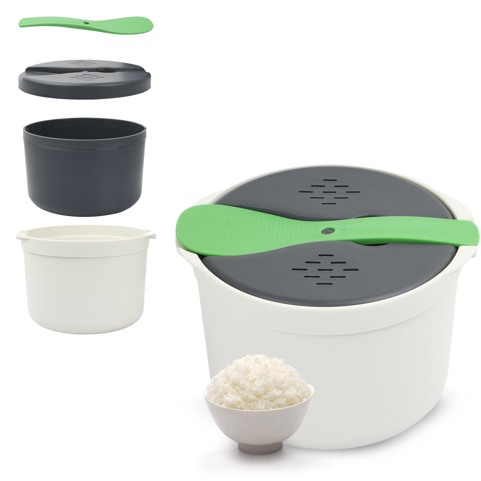 Cuiseur vapeur pour légumes micro-ondes pâtes, riz, poisson, cuisson à