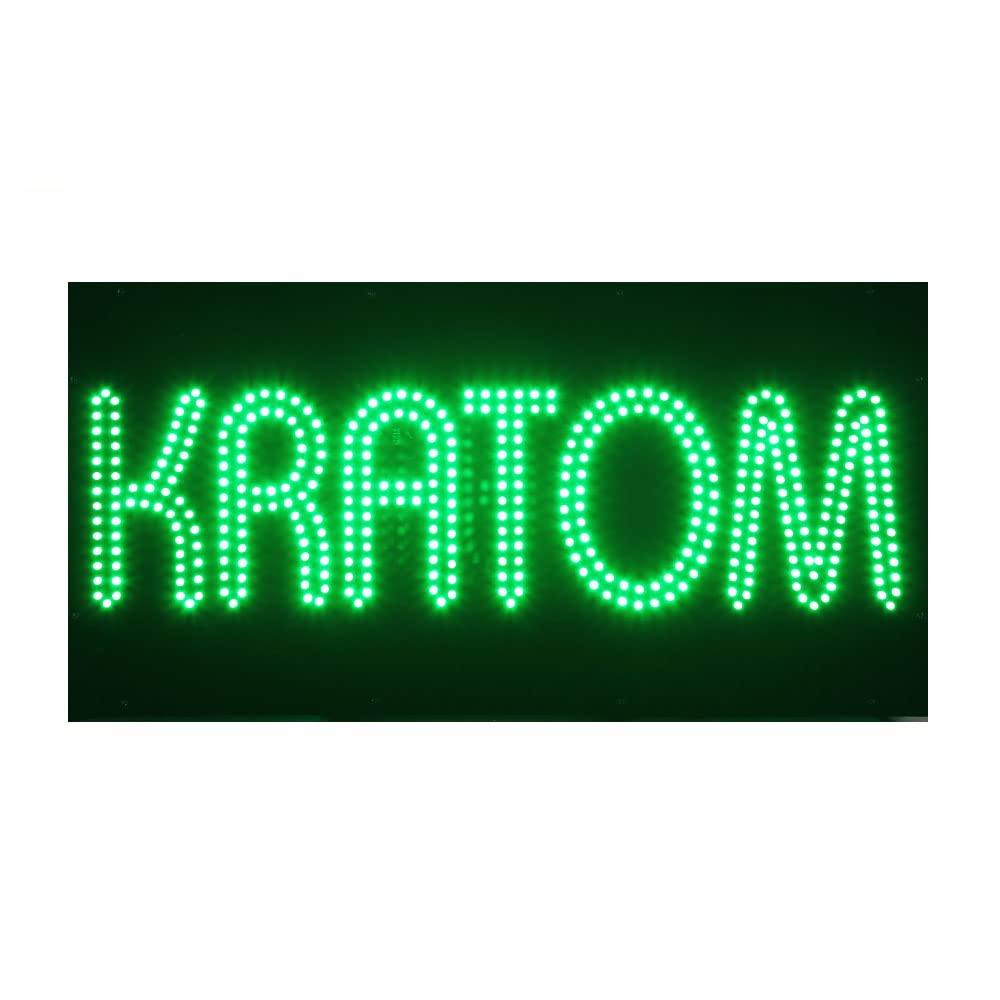 Amazon.com : LED Kratom Sign for Business, Super Bright LED Open Sign for  Smoke Shop, Electric Advertising Display Sign for Tobacco Shop Vaporizer  Store Window Home Decor. : Office Products