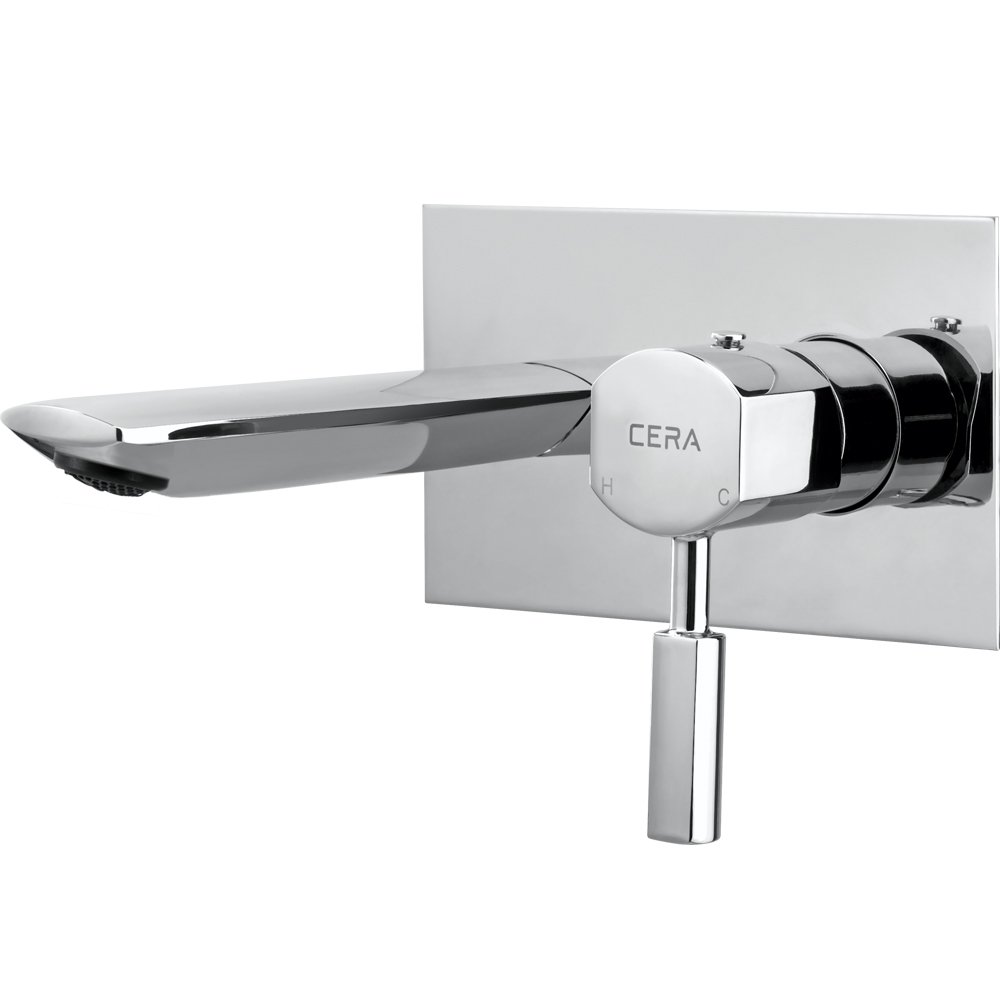 Cera Gayle Wall Mounted Single Lever Basin Mixer (Chrome Finish)-image-30