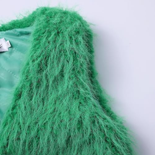 Kids Girls Faux Fur Vest Coat Little Girl Sleeveless Waistcoat Jacket Winter Outwear Party Dress Up for 1-12 Years4