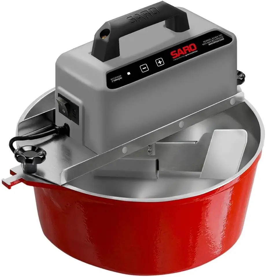 Panela Misturadora Automática para Doces e Massas Saro G3 10 Litros Vermelho Bivolt