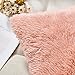 NordECO HOME Luxury Soft Faux Fur Fleece Cushion Cover Pillowcase Decorative Throw Pillows Covers, Valentines Day Gift No Pillow Insert, 18