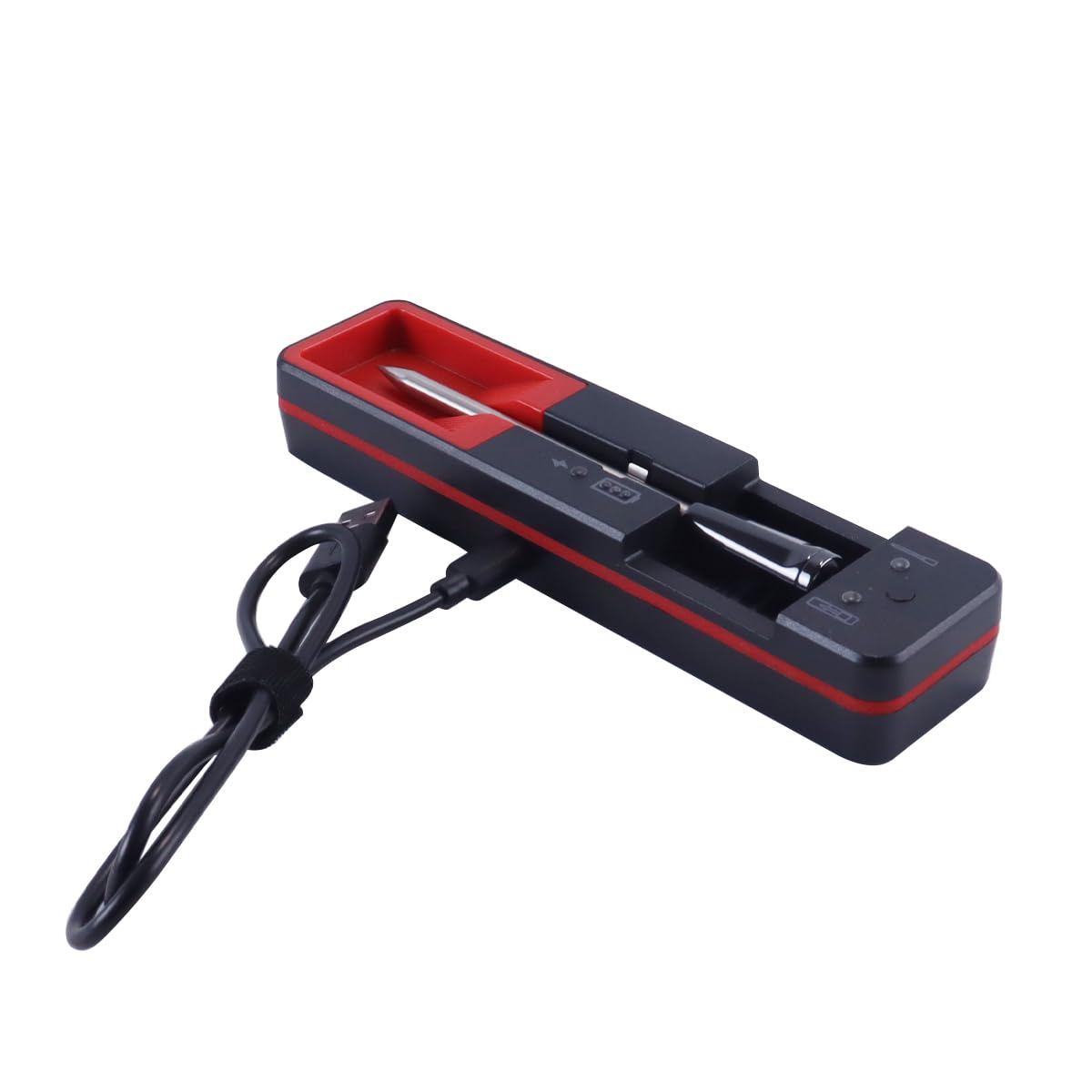Ticha Termómetro de carne, inalámbrico, alcance de 109,7 m, Bluetooth, termómetro de parrilla, respuesta de 1 segundo, impermeable IP67, para freír, parrilla, asador