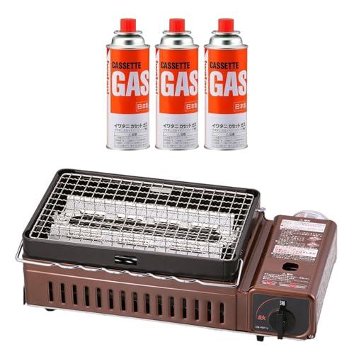 【セット買い】イワタニ Iwatani 岩谷 炉ばた焼器 炙りや1 CB-ABR-1 + カセットガス CB缶 3P セット