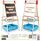 FUNLIO Tableau Enfant Double Face 3-8 Ans, Tableau Anti-Déformation &...