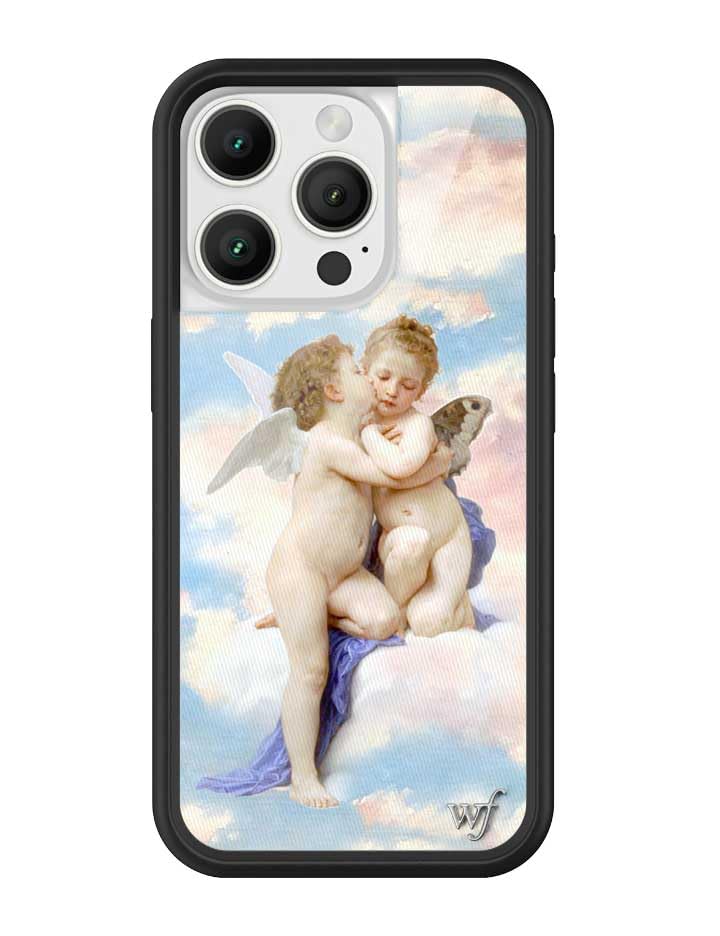 Image of Wildflower Cases - iPhone 16 Pro Compatible - Angels | Impact-Certified 6.5 ft Drop Protection Case, Raised Protective Bumper, Cute Aesthetic Design, Women-Owned Small Business