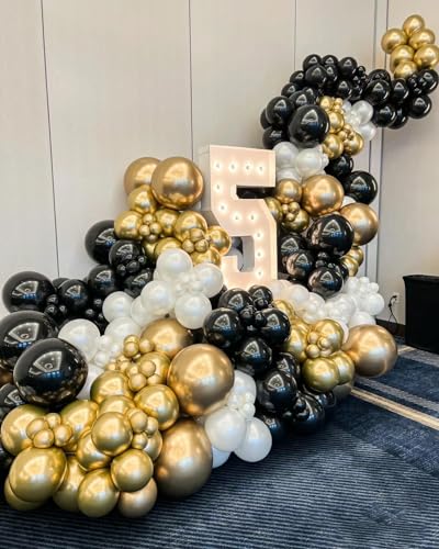 Image of Gold Balloons Party Balloons 12inch 50Pcs 3.2g Latex Metallic Balloons Chrome Balloons Birthday Balloons Shiny Balloons Party Decoration Wedding Birthday Baby Shower Christmas Party - Metallic Gold