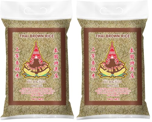 Royal Thay Arroz integral tailandés - 1000 gr - [paquete de 20]