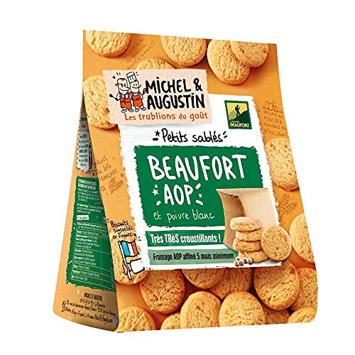 Michel et Augustin Petits sablés Beaufort AOP et poivre blanc - Le sachet de 100 g