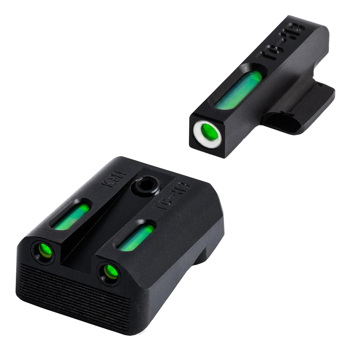 TRUGLO TFX Handgun Sight | Durable Shock-Resistant Compact Brightly Glowing Tritium &amp; Fiber-Optic Xtreme Day/Night Sight for Handguns