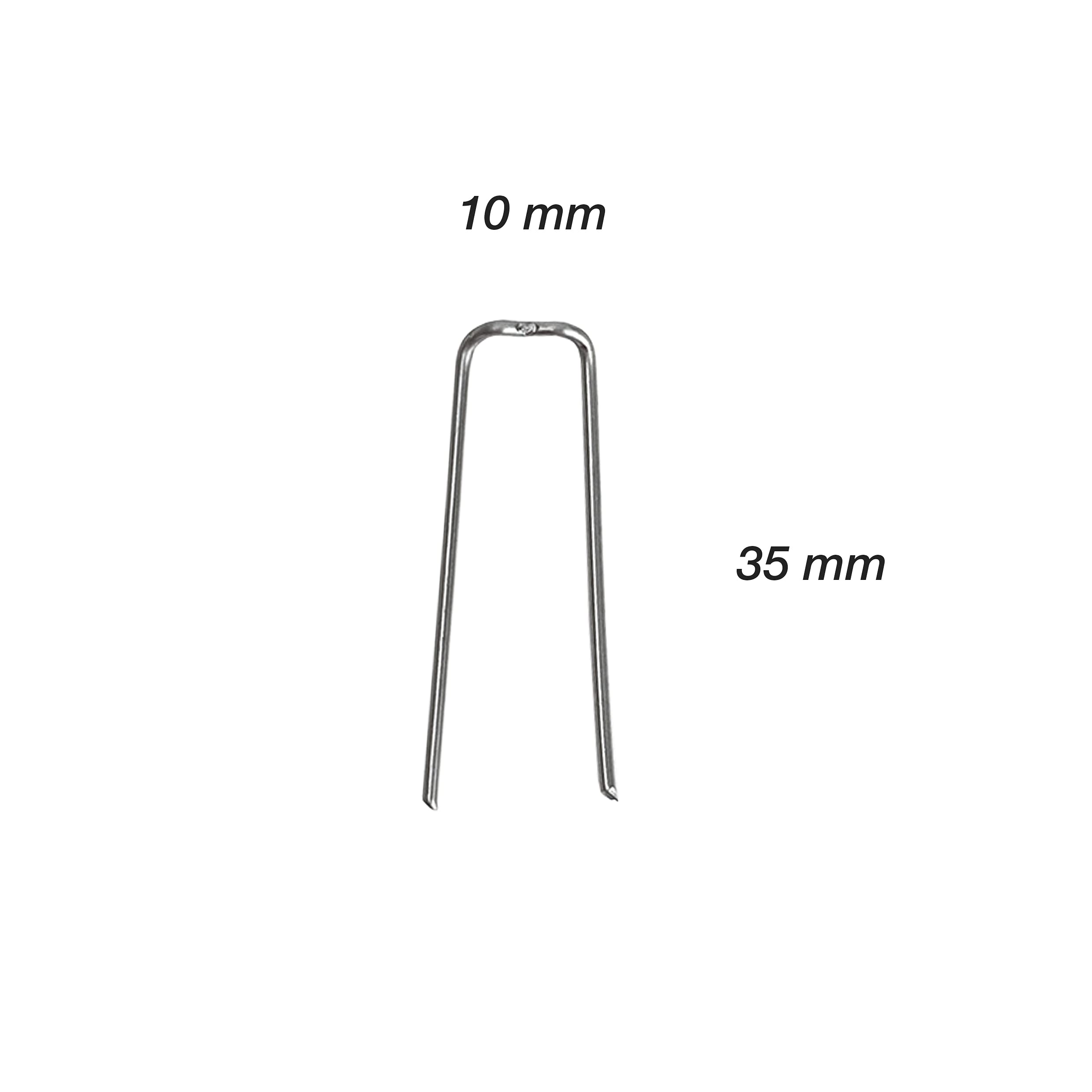 Patenthaften im Set - Verschiedene Größen - Krampen Kranznadeln Haften Steckklammern Patenthafte für Kränze Römerhaften für den Garten (10 x 30 mm 1 kg)