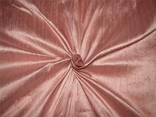 100% Pure Silk Dupion Fabric Dusty Rose Pink 54" Wide MM84[10]