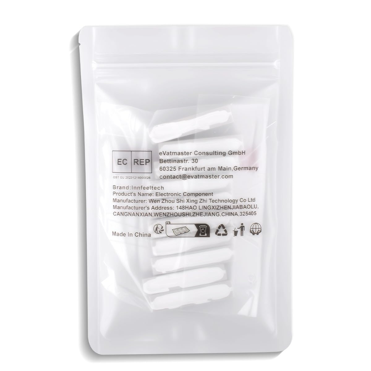 10 Pcs 10W 5% Tolerancia 2.2 Ohm Resistencia de Cemento Cerámico para Proyectos de Bricolaje