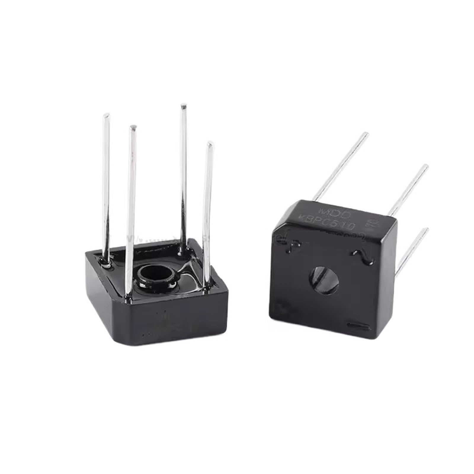 COSZWQDP 10PCS KBPC610 KBPC1010 KBPC606 KBPC608 6A 10A 1000V 1KV 600V 800V DIP 4Pin Diode Bridge Rectifier(Kbpc610)