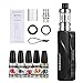 Vaper Cigarros Electronicos 75W, MONVAP M75 y 5x10 E Liquido, 2600mah Built-in Vape Mod Box Kit, Top Refill Atomizador 0.3ohm 2ml ECig, E Cigarette Starter Set Sin Nicotina 0.0mg