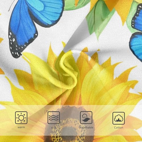 Toddler Girls Underwear 2t Cotton Panties for Girl Print Kids Briefs Undies Vibrant Yellow Sunflowers Butterflies3