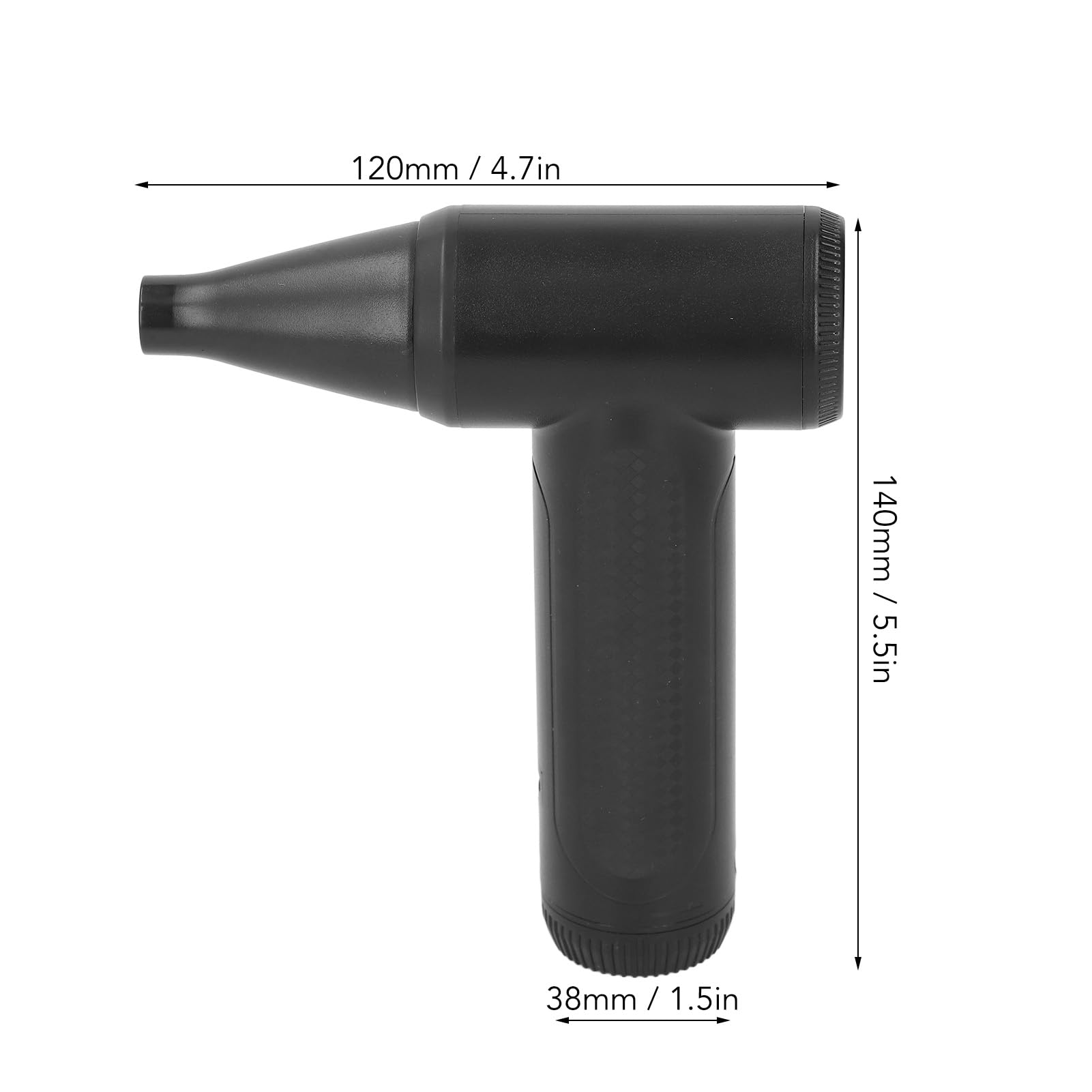FTVOGUE Souffleur à électrique Moteur sans Balais Dépoussiéreur d'air électrique 80 000 TR/Min Contrôle de Vitesse en Continu PC ABS Batterie 1100 MAh Intégrée pour Le Nettoyage Industriel Domestique
