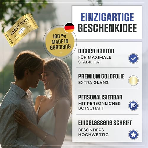 Gutschein zum selber ausfüllen mit Rubbelaufkleber - Rubbelkarte zum beschriften - Geschenke für Frauen, Geschenk für Freundin, Geburtstagskarte, Kinogutschein, Geburtstagsgeschenk, Reisegutschein
