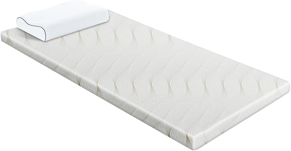 A/6cm,150x190cm,LDLCYCN Gel Memory Foam Japanese Floor Futon Mattress Topper Traditional Futon Mattress Pad with Cover Thick 6Cm Tatami Mat Sleeping Mattress for Camping Dormitory
