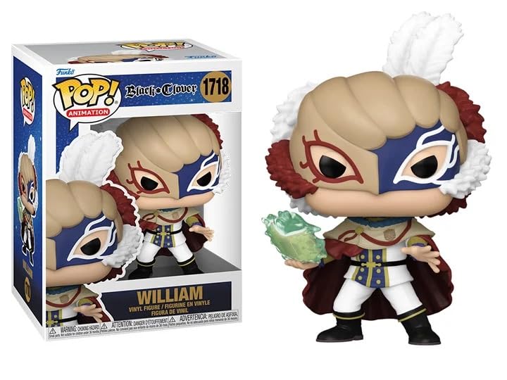 Figurine Pop William Vangeance Black Clover idée cadeau manga avec étui