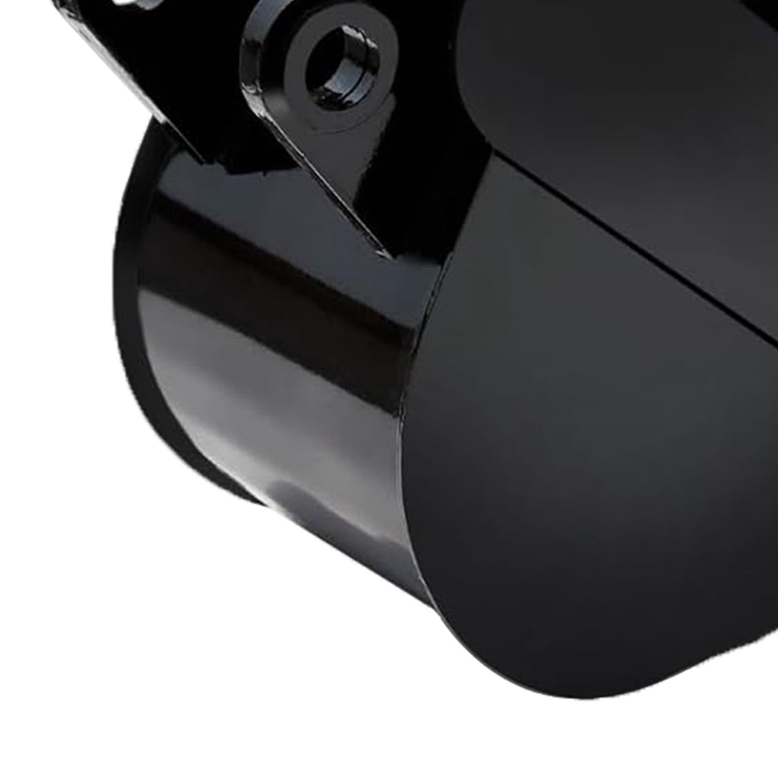 7,87 Zoll Schmaler Baggerlöffel mit Zwei Metallklingen, Minibaggerlöffel aus Legiertem Stahl, Robuster, Wasserbeständiger Grabenlöffel für den Pipeline-Aushub