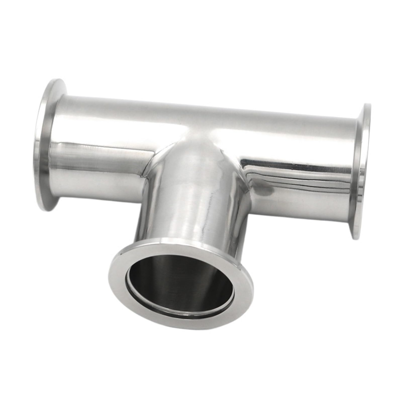 Vakuum-T-Stück 304 Edelstahl Sanitär 3-Wege KF16 KF25 KF40 KF50 Rohrverschraubung Tri-Clamp-Flansch(KF50)