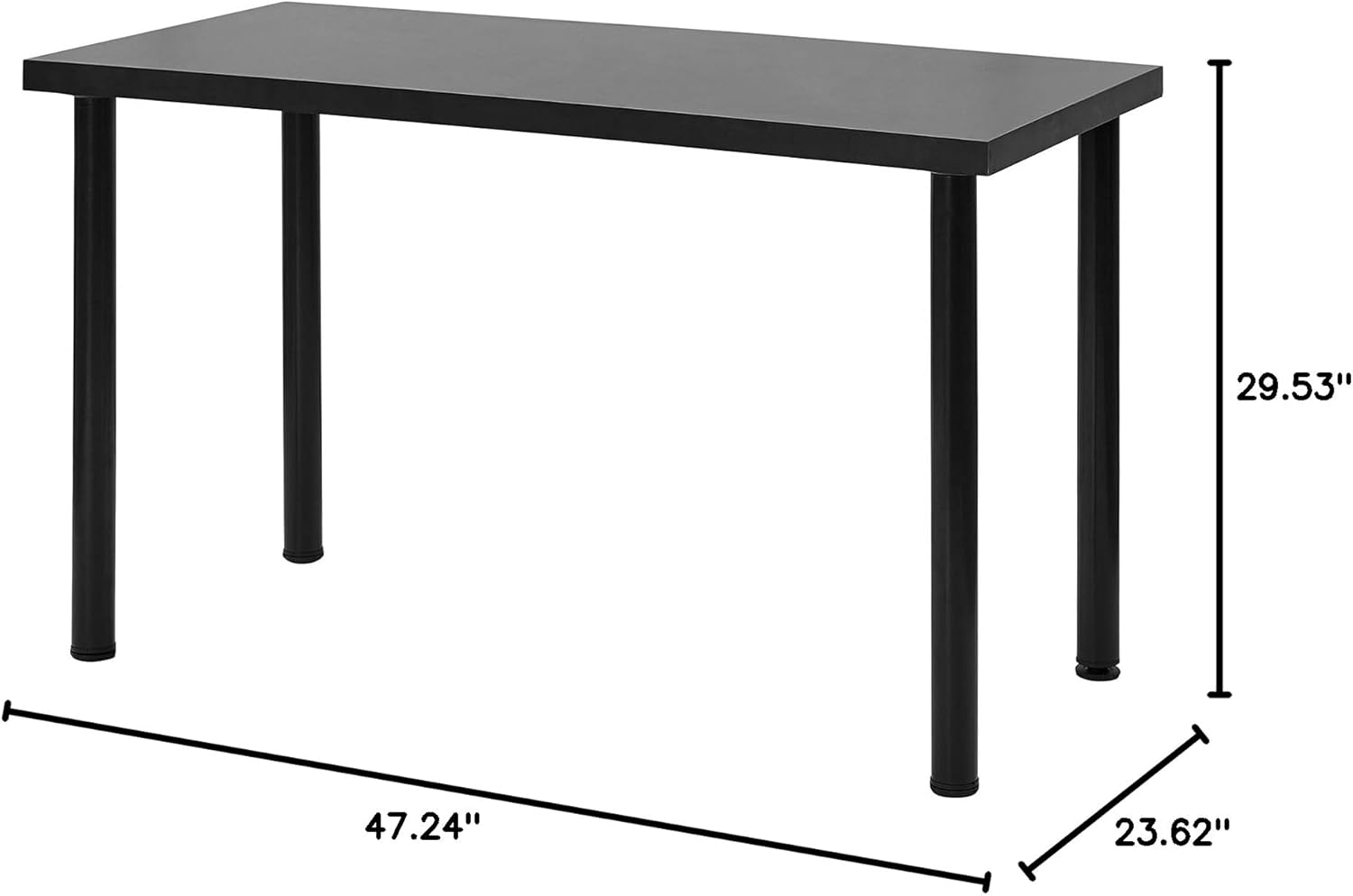 DormCo Yak About It Quick & Simple Desk - Black