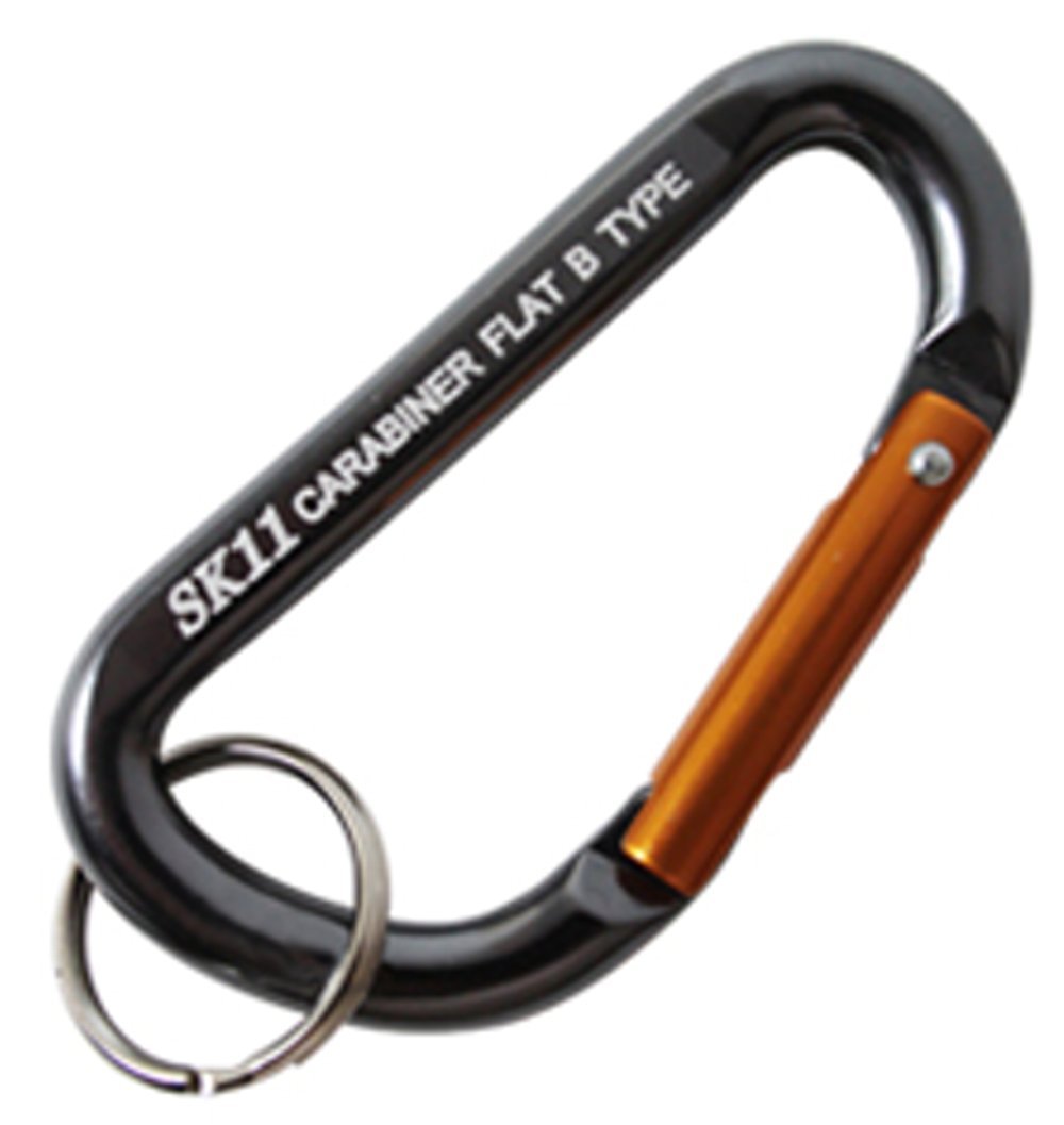 Amazon | SK11(エスケー11) アルミカラビナ B ブラック 5×50mm SAC